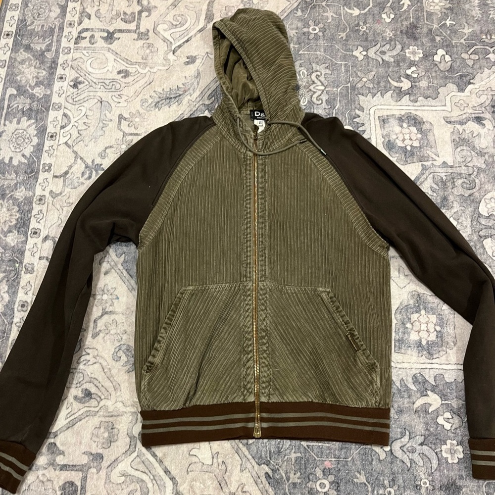 Dolce & Gabbana green and brown zip up